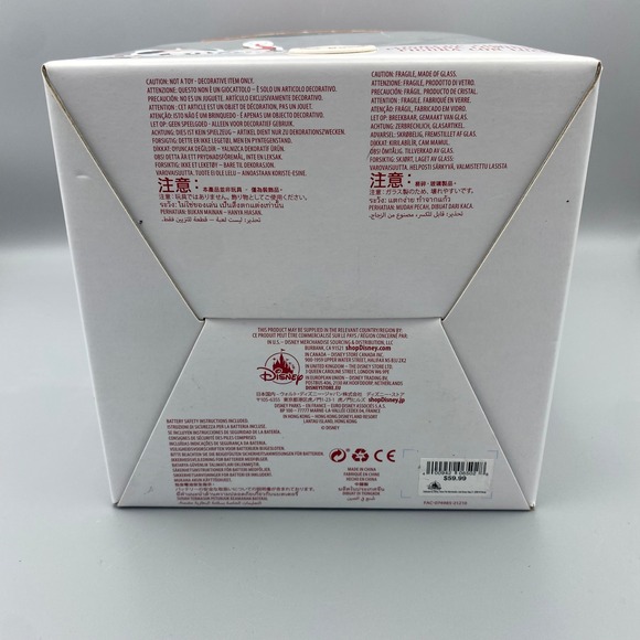 Disney Mickey Minnie Mouse‎ Winter Wonderland Light Up Figurine Dome Christmas - Picture 6 of 6